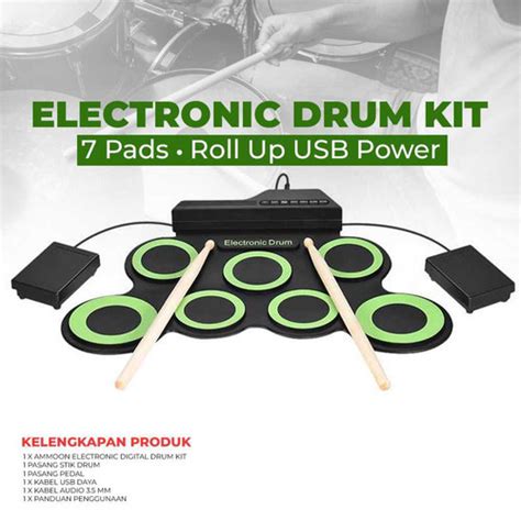 Jual Drum Set Elektrik Dram Band Kit Digital Perkusi Simbal Listrik Orjen - Jakarta Barat ...