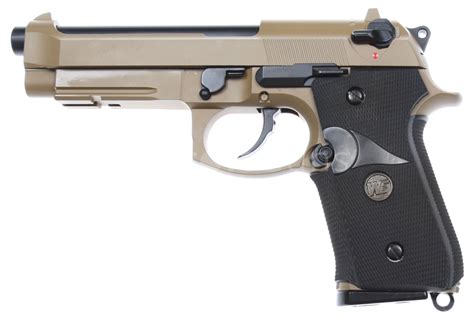 Beretta M9A1, Navy version, Tan, GBB, WE | AirsoftGuns