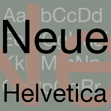 Neue Helvetica font | Font Ocean