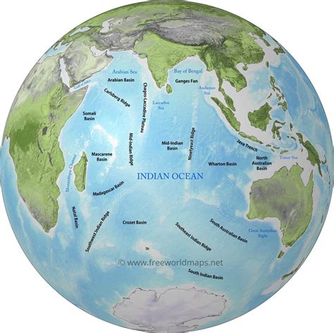 Geography and Map of the Indian Ocean