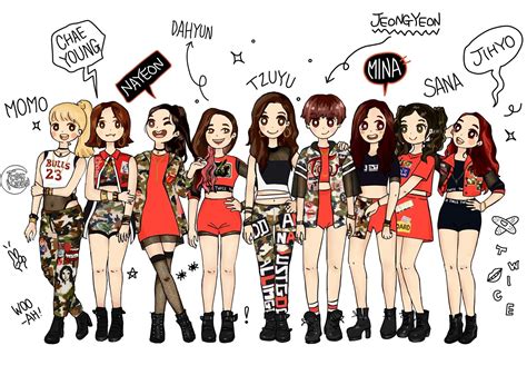 Pin by Alya Batrisyia on TWICE | Fan art, Kpop fanart, Twice