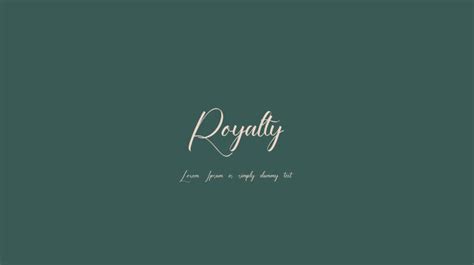 Royalty Font : Download Free for Desktop & Webfont