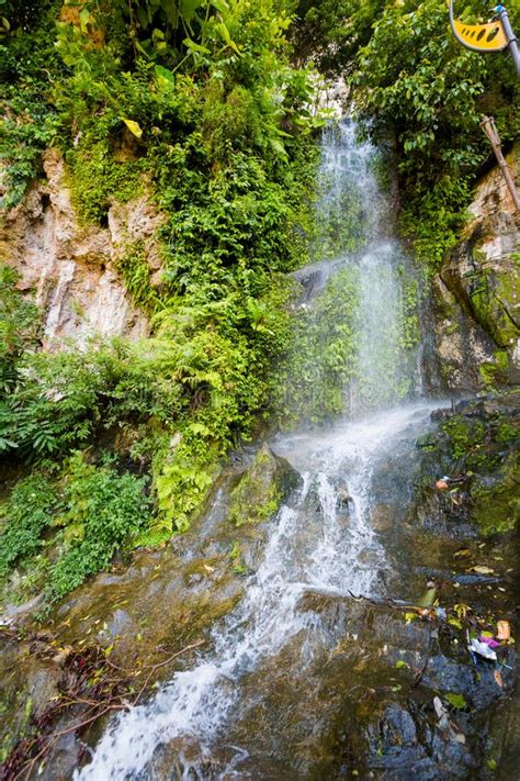 Waterfall in Batu Cave Temple Stock Photo - Image of religion, place ...