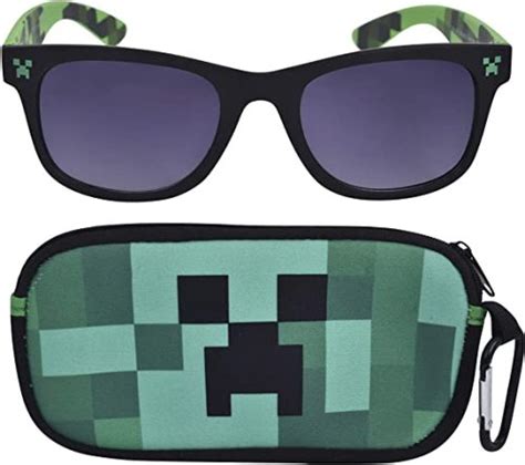 Official Minecraft Creeper Sunglasses for Gamer Kids - Yinz Buy