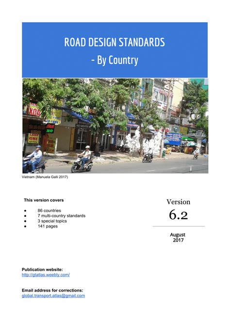 (PDF) Road design standards 6.2