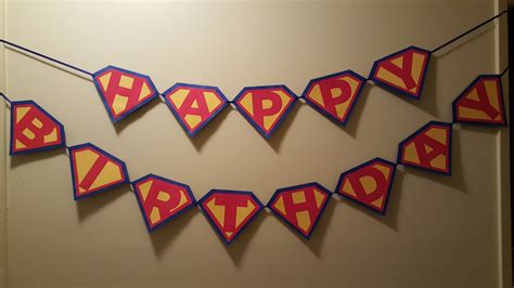 Superman Birthday Banner