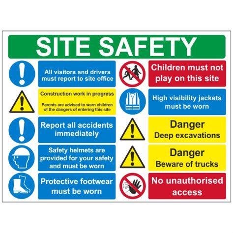 Site Safety Signs | Construction Safety Signs | Safety Signs and Notices