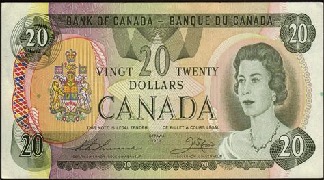 Canada 20 Dollar Note 1979 Queen Elizabeth II|World Banknotes & Coins ...