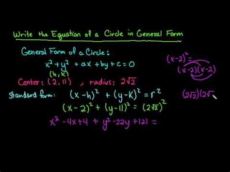 How To Solve General Form Equation Of A Circle - Tessshebaylo