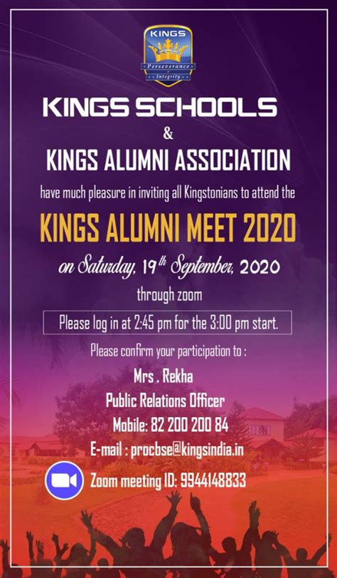 ALUMNI – KINGS SCHOOL- MATRIC & CBSE