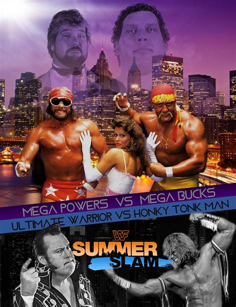 WWE PPV Poster SummerSlam Wwf Poster, Wwe Ppv, Wrestling Posters, Macho Man Randy Savage, Wwe ...