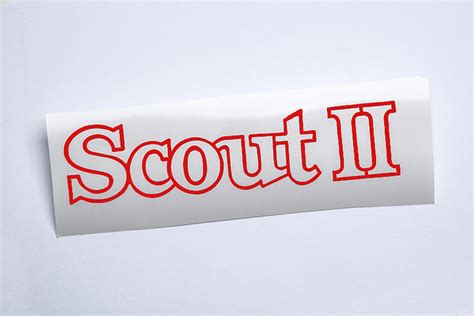 *Decal - International Scout Parts - Scout II Parts - Your Authorized ...