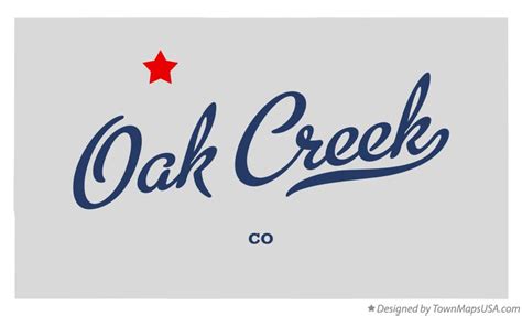 Map of Oak Creek, CO, Colorado