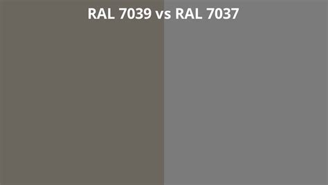 RAL 7039 vs 7037 | RAL colour chart UK