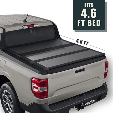 Amazon.com: FeeTUO FRP Hard Tri-Fold Tonneau Cover Truck Bed for 2022 ...