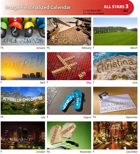 2020 Image Personalized, Wall Calendar | 11" x 17"; 8.5" x 11" (Closed ...