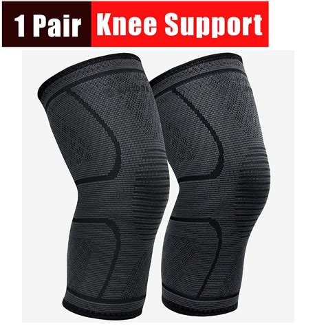 Buy 1 PAIR Knee Support Compression Sleeve Knee Pad, Arthritis Wrap Pad, ACL, Injury Recovery ...