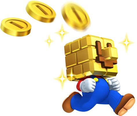 Image - Gold Block Mario Artwork - New Super Mario Bros. 2.png - MarioWiki, the encyclopedia of ...