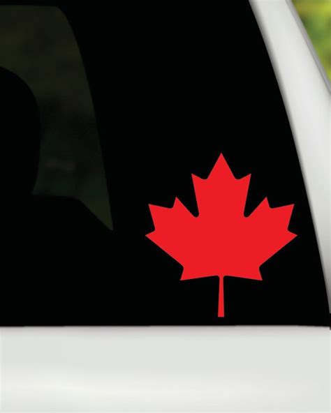 Maple Leaf Vinyl Decal Canada Maple Leaf Vinyl Window Decal Canada Truck Car Vinyl Decal Sticker ...