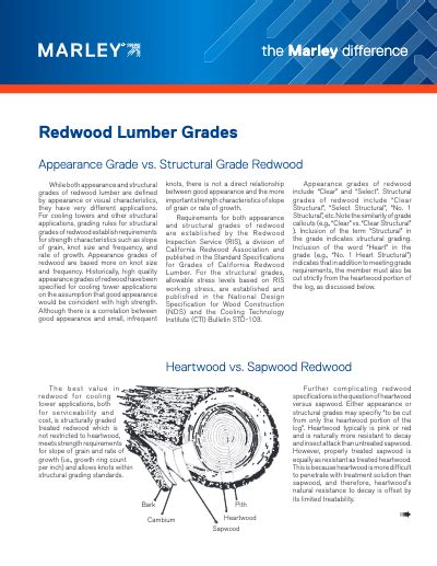 The Marley Difference - Redwood Lumber Grades