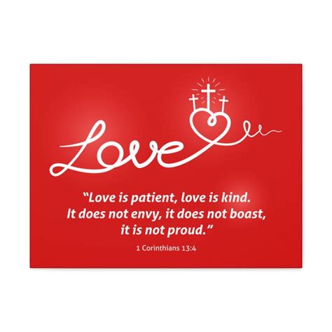 Scripture Walls Love Is Patient 1 Corinthians 13:4 Bible Verse Canvas ...