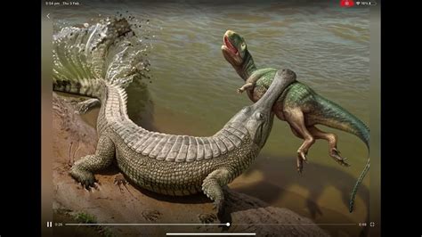 Sarcosuchus vs deinosuchus ! Who will win - YouTube