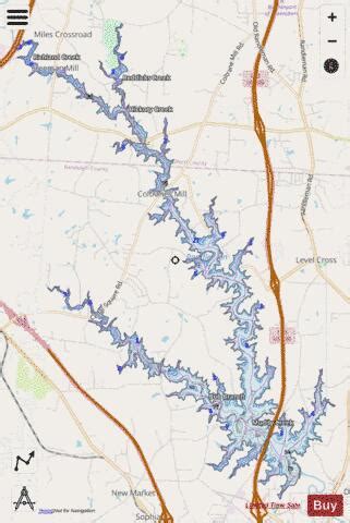 Randleman Lake Fishing Map | Nautical Charts App