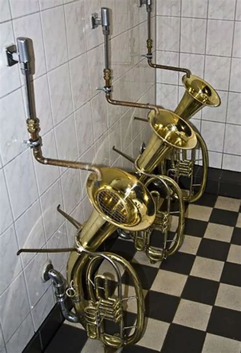 Weird and wonderful photos of crazy toilets from around the world shaped like musical ...