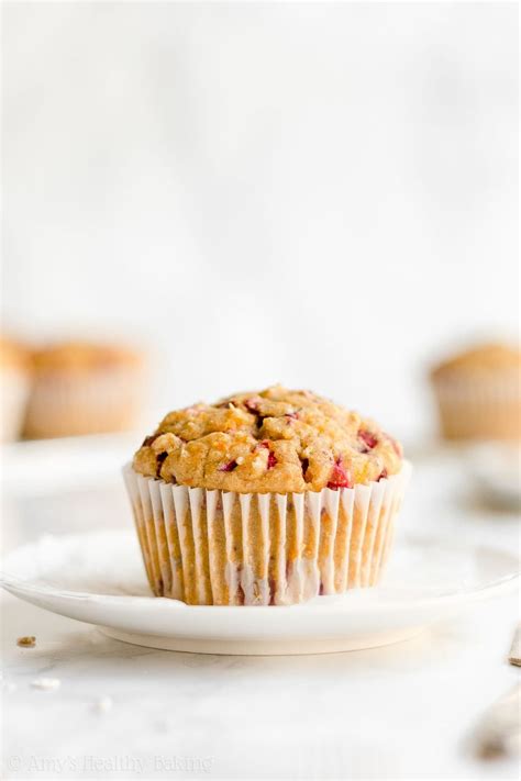 Healthy Cranberry Orange Oatmeal Muffins | Amy's Healthy Baking