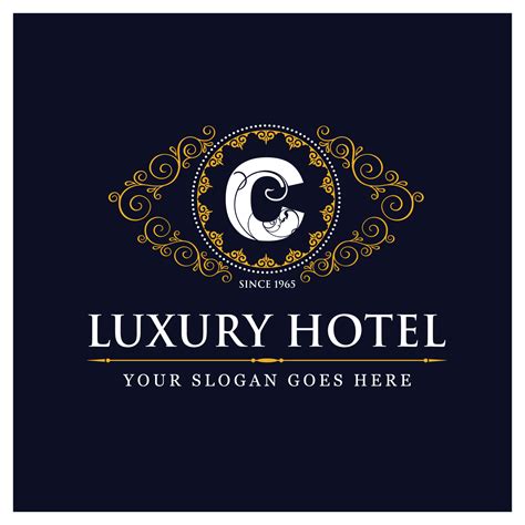 Luxury hotel design with logo and typography vector 13337166 Vector Art at Vecteezy