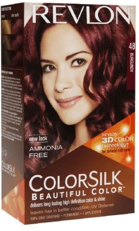 Revlon ColorSilk Hair Color, 48 Burgundy 1 ea (Pack of 4) -- Learn more by visiting… | Hair ...