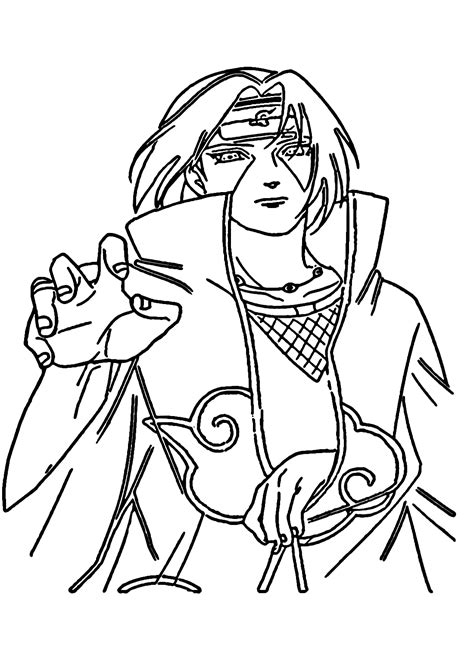 Uchiha Itachi Coloring Pages - Coloring Pages For Kids And Adults ...