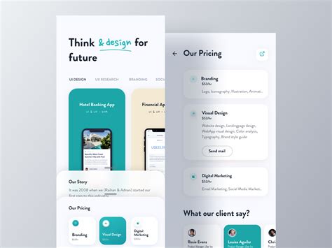 Agency Portfolio Ios App by Shekh Al Raihan for Ofspace UX/UI on Dribbble