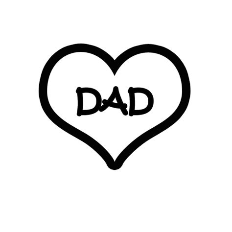 Dad Word Cliparts - Celebrate Fatherhood with Free Graphics