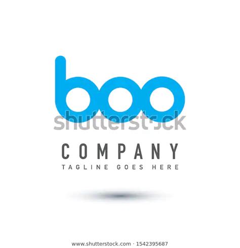 Boo Logo Template Lettering Boo Design Stock Vector (Royalty Free ...