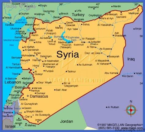 Syria Map - ToursMaps.com