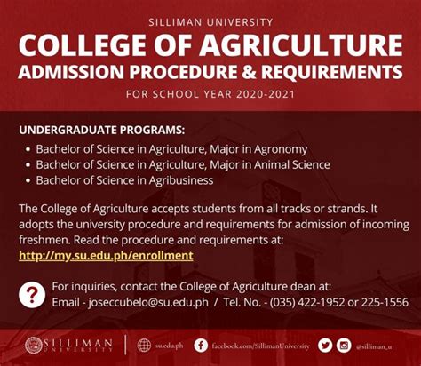 College of Agriculture | Silliman University