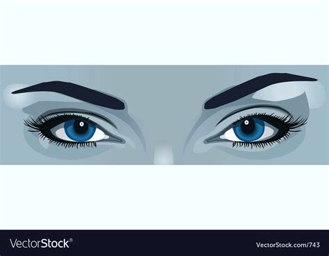 Blue eyes Royalty Free Vector Image - VectorStock