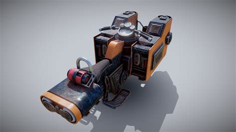 Sci-fi Hover Bike 07 - Download Free 3D model by taktelon [bfeb745] - Sketchfab