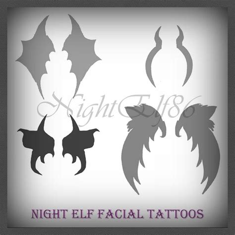 Night Elf Facial Tattoos PS Brushes Pack by NightElf86 on DeviantArt