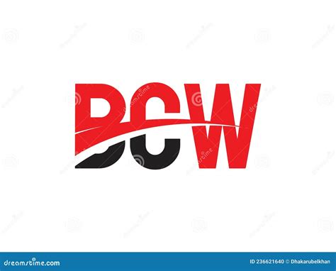 BCW Letter Initial Logo Design Vector Illustration Stock Vector ...