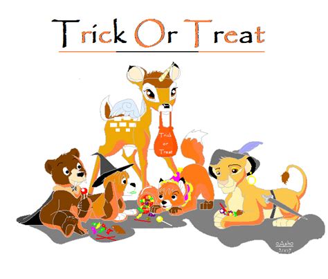 Trick or Treat disney style by 0Ash0 on DeviantArt