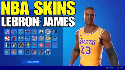 Fortnite NBA Skins.Basketball Skins - Lebron James Skin - ALL THE TEAMS ...