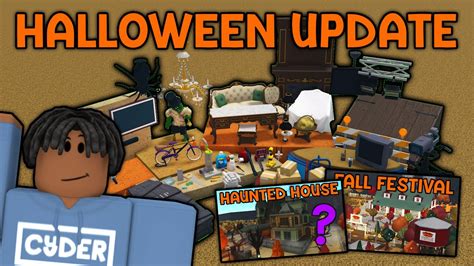 *NEW* BLOXBURG HALLOWEEN UPDATE! *ENTER HAUNTED HOUSE, FESTIVAL, ITEMS ...