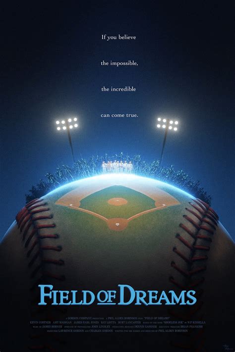 Poster Art for FIELD OF DREAMS Created by Artist Adam Rabalais — GeekTyrant