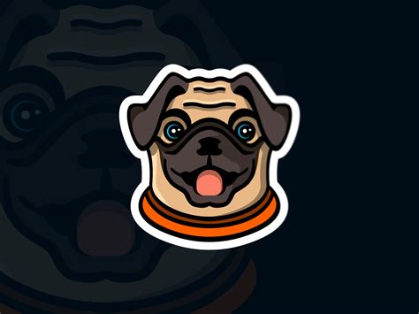 Pug Logo Mascot by Marian Mirea on Dribbble