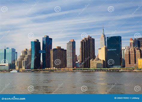 New York City Skyline from Long Island City Editorial Photography ...