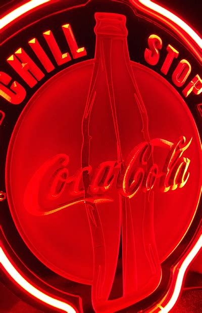 Coca Cola Coke Chill Stop 3D Acrylic Beer Bar Neon Light Sign 12'' x 10 ...