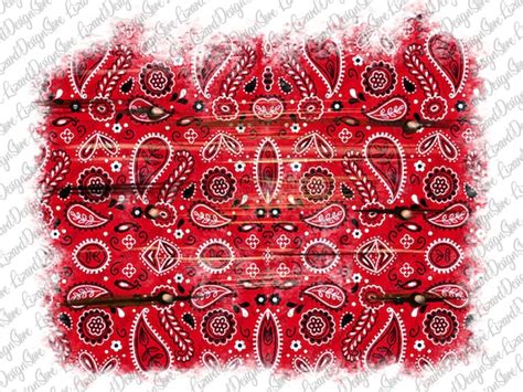 Red Bandana Background Pngbandanawooden Bandana | Etsy