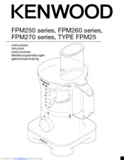 Kenwood Food Processor User Manuals Download | ManualsLib